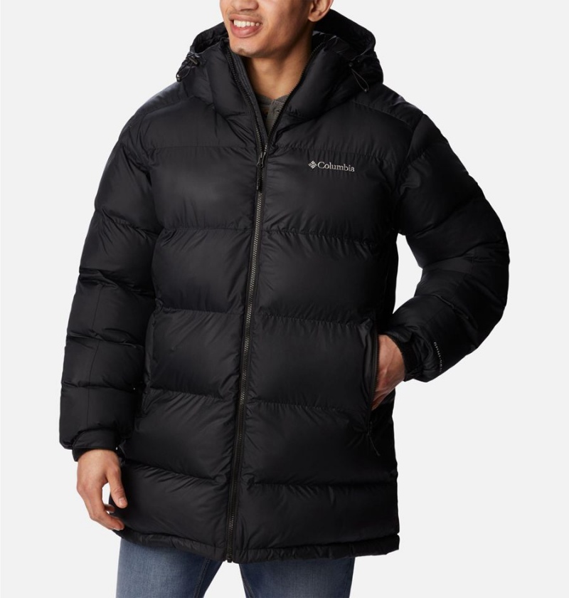 Columbia Pike Lake Parka Insulated Men\'s Puffer Jacket Black | ZTNBUQ-493