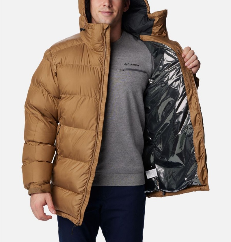 Columbia Pike Lake Parka Insulated Men's Puffer Jacket Brown | DFMEUT-062