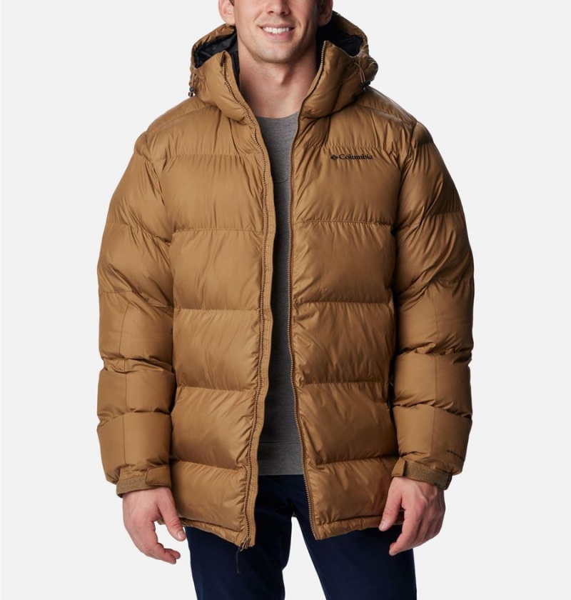 Columbia Pike Lake Parka Insulated Men's Puffer Jacket Brown | DFMEUT-062