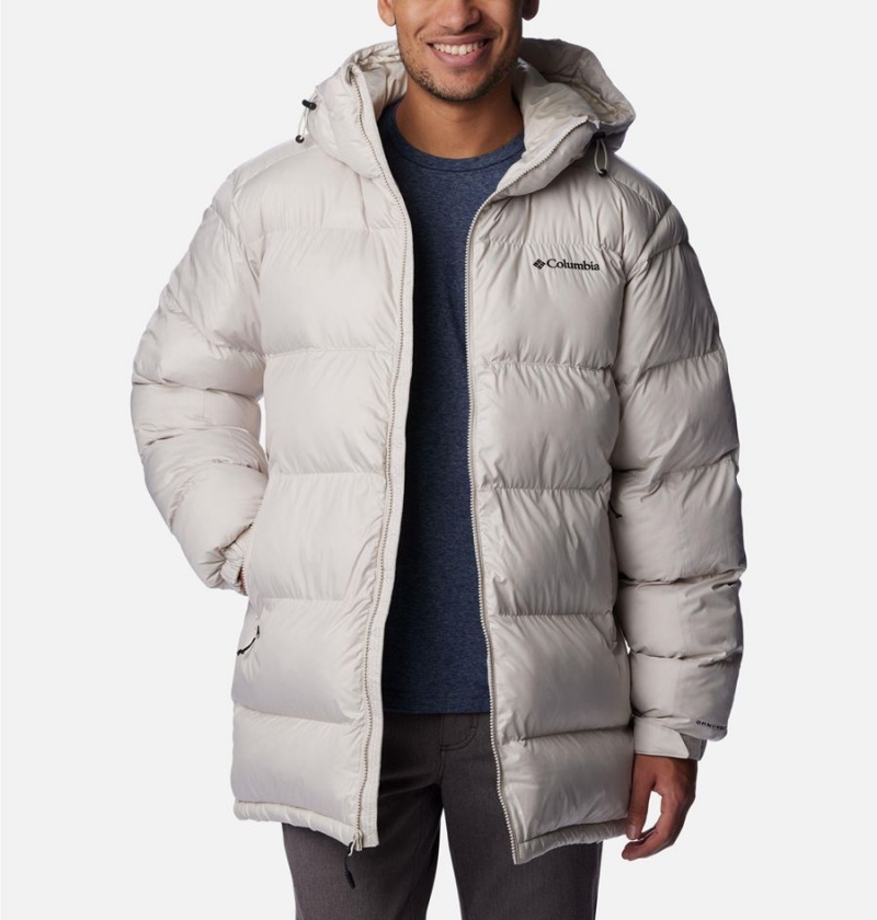 Columbia Pike Lake Parka Insulated Men's Puffer Jacket White | GHQCJL-897