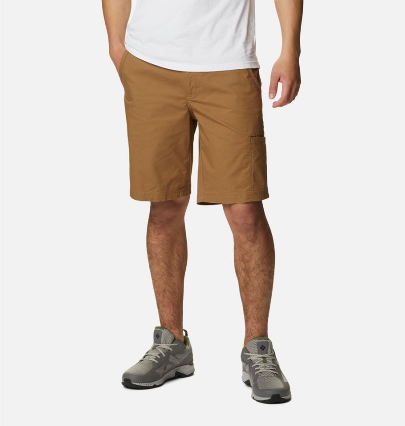 Columbia Pine Canyon Cargo Men\'s Shorts Brown | BCPXGT-031