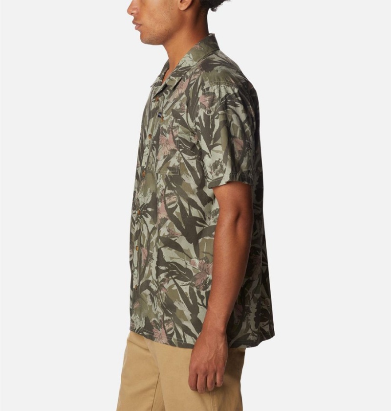 Columbia Pine Canyon Short Sleeve Men's Shirt Green | ATYCHI-729
