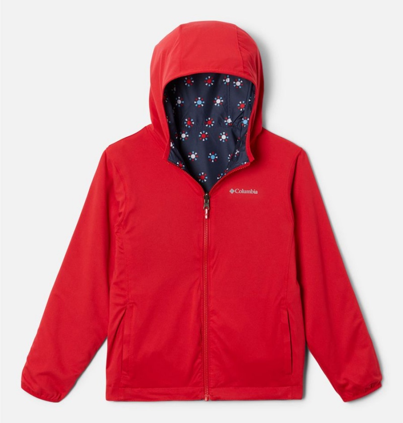 Columbia Pixel Grabber Reversible Kids' Jacket Navy | IWAYHU-218