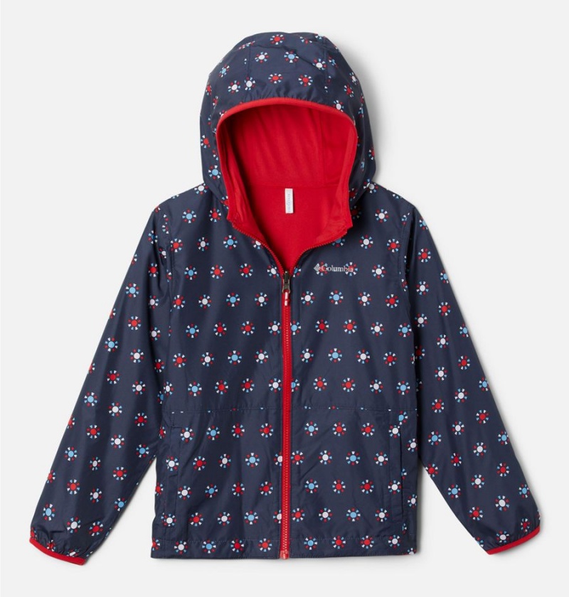 Columbia Pixel Grabber Reversible Kids\' Jacket Navy | IWAYHU-218