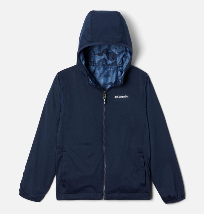Columbia Pixel Grabber Reversible Kids' Jacket Navy | RMQVTL-923