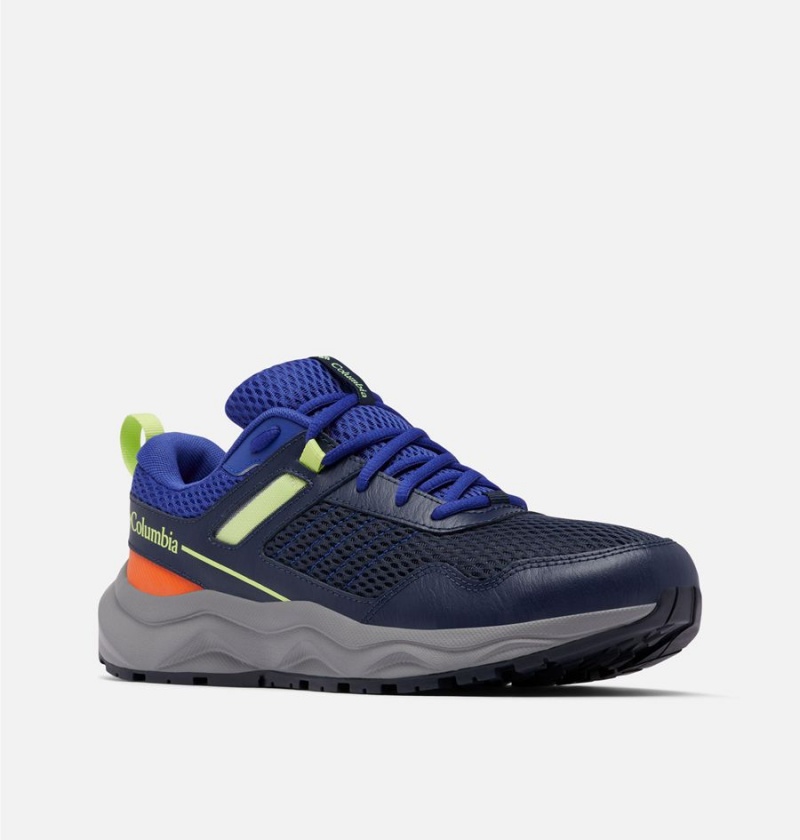 Columbia Plateau Men's Sneakers Navy | HJTWQX-820
