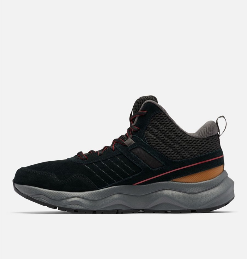 Columbia Plateau Venture Mid Men's Hiking Shoes Black | OIEUDN-261