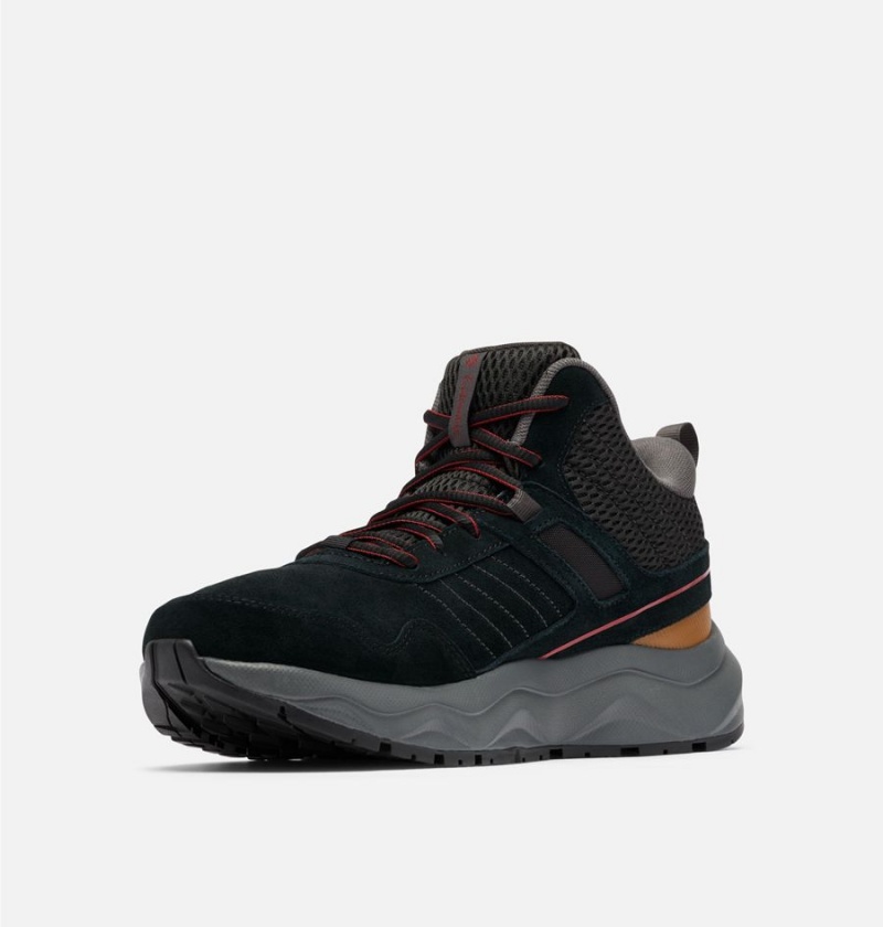 Columbia Plateau Venture Mid Men's Hiking Shoes Black | OIEUDN-261
