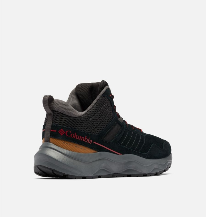 Columbia Plateau Venture Mid Men's Hiking Shoes Black | OIEUDN-261