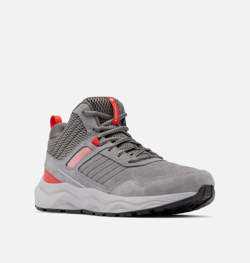 Columbia Plateau Venture Mid Men's Hiking Shoes Grey | CODURZ-087