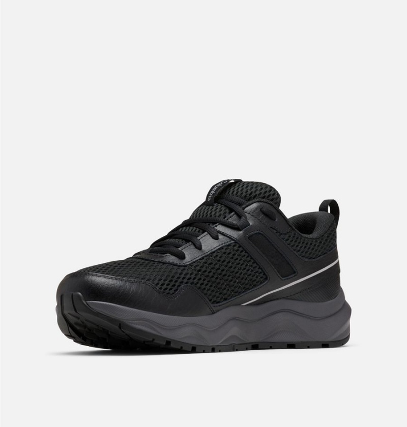 Columbia Plateau Waterproof Men's Hiking Shoes Black | KHMRTY-509
