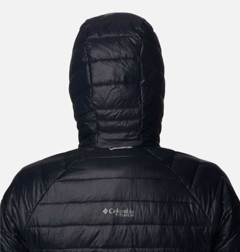 Columbia Platinum Peak Hooded Women's Puffer Jacket Black | PCHOAB-045