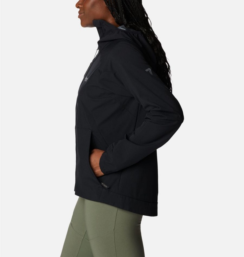 Columbia Platinum Peak Women's Softshell Jackets Black | QCLVDU-098