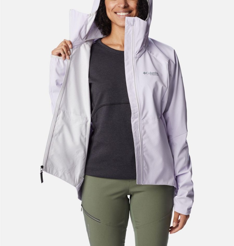 Columbia Platinum Peak Women's Softshell Jackets Purple | SGYZPX-298