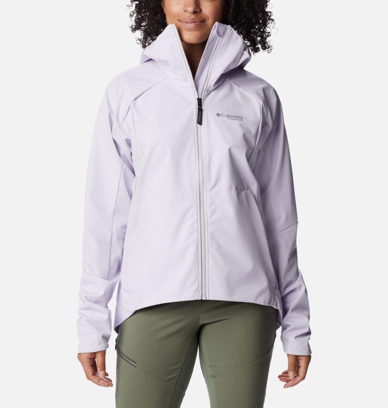 Columbia Platinum Peak Women\'s Softshell Jackets Purple | SGYZPX-298