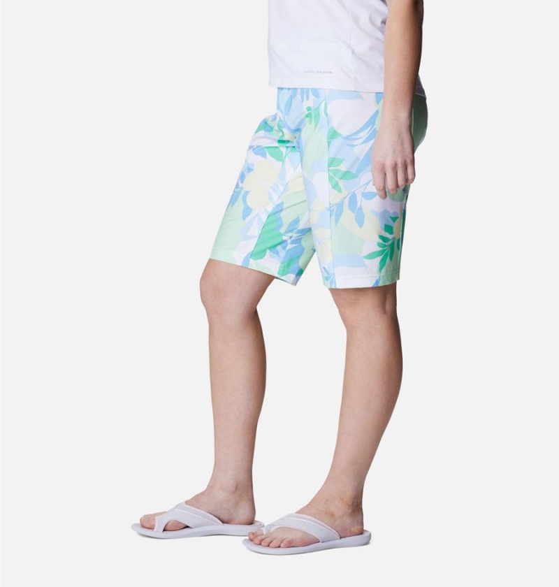 Columbia Pleasant Creek Board Women's Shorts Blue | NJLBAX-872
