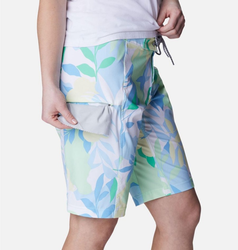 Columbia Pleasant Creek Board Women's Shorts Blue | NJLBAX-872