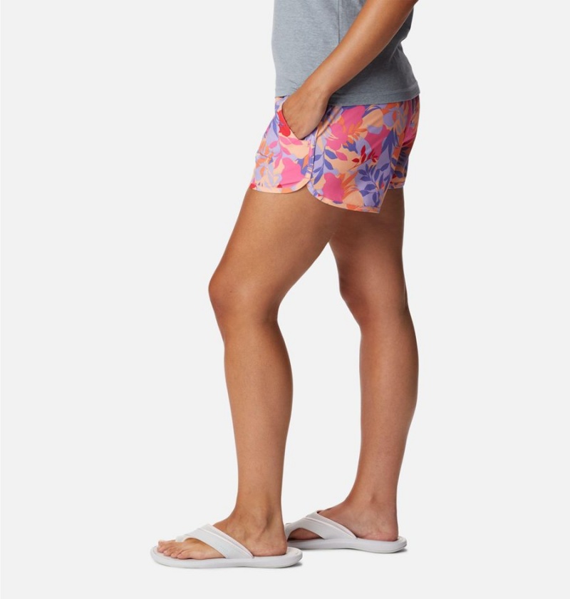 Columbia Pleasant Creek Stretch Women's Shorts Pink | TAXHWM-806