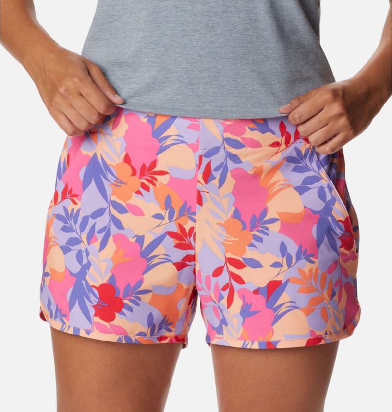 Columbia Pleasant Creek Stretch Women's Shorts Pink | TAXHWM-806