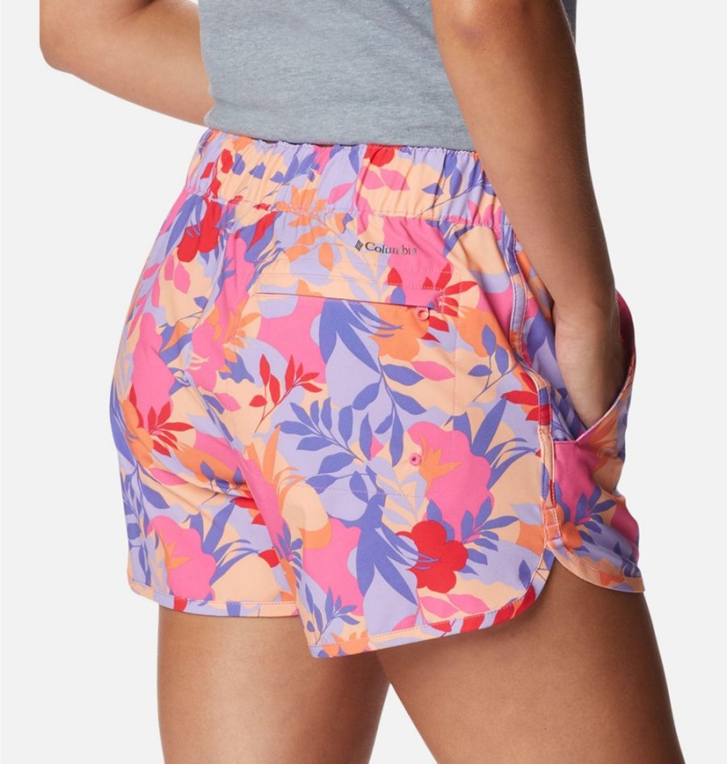Columbia Pleasant Creek Stretch Women's Shorts Pink | TAXHWM-806