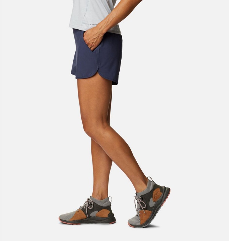 Columbia Pleasant Creek Stretch Women's Shorts Navy | EFHMQL-219