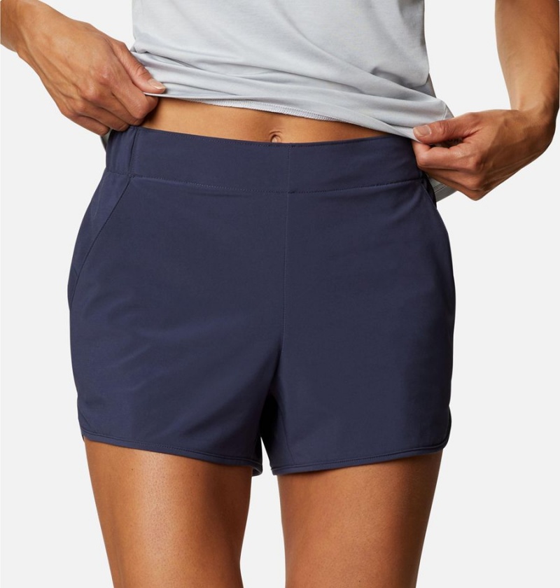 Columbia Pleasant Creek Stretch Women's Shorts Navy | EFHMQL-219