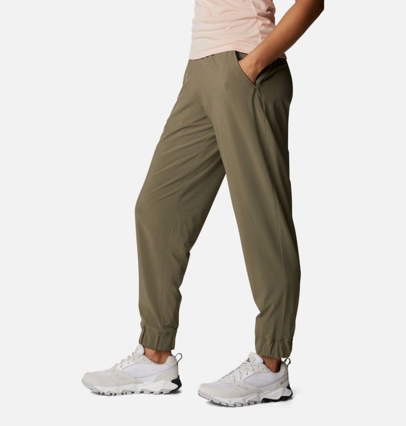 Columbia Pleasant Creek Warm Joggers Women's Pants Green | NFMXHG-701