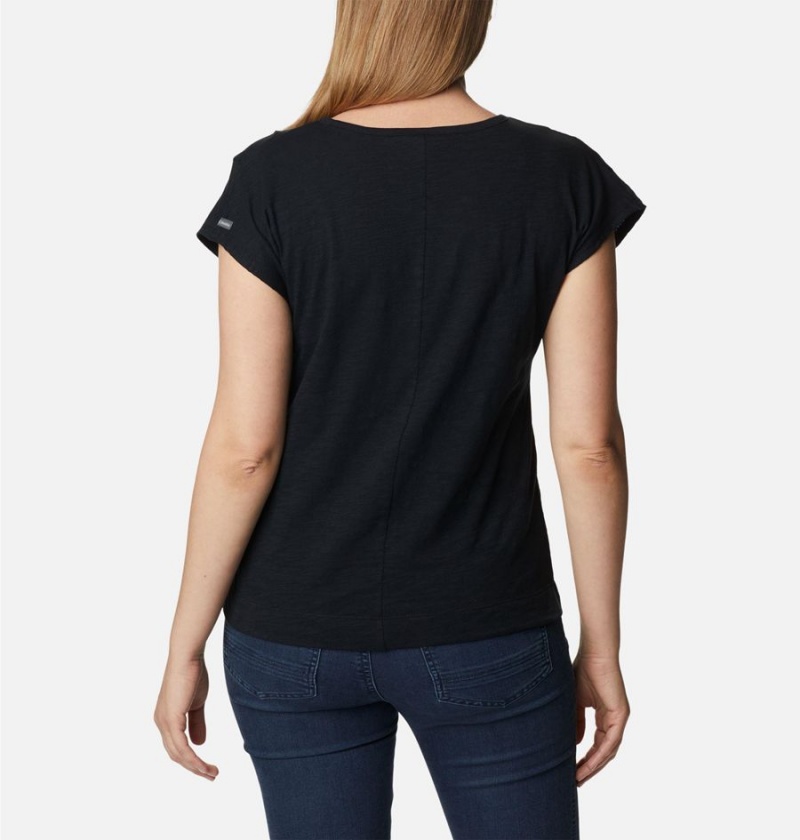 Columbia Point Loma Women's T-Shirt Black | SYBJOK-516