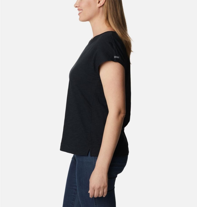 Columbia Point Loma Women's T-Shirt Black | SYBJOK-516