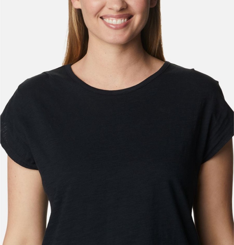 Columbia Point Loma Women's T-Shirt Black | SYBJOK-516