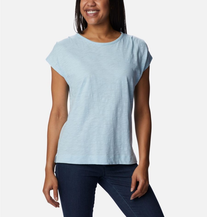 Columbia Point Loma Women's T-Shirt Blue | YJQPXI-749