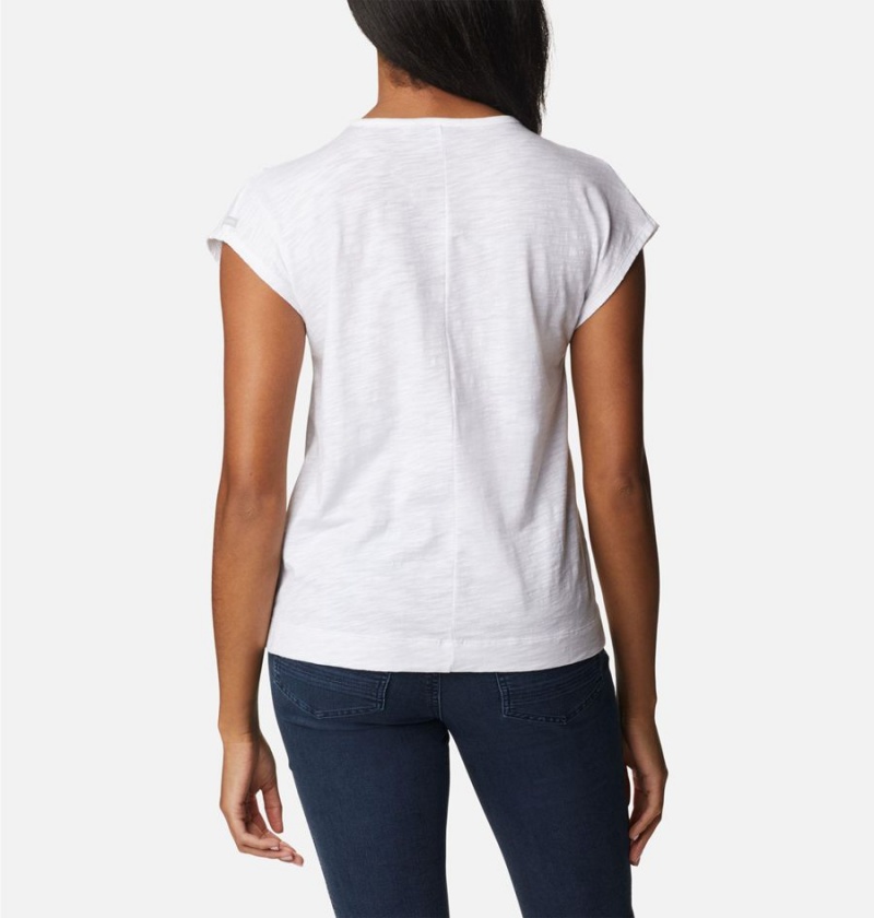 Columbia Point Loma Women's T-Shirt White | GKLXJB-056