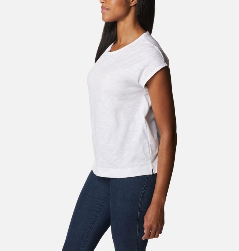 Columbia Point Loma Women's T-Shirt White | GKLXJB-056