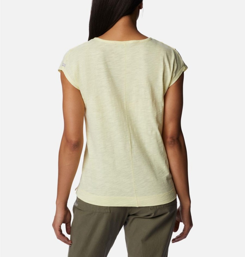 Columbia Point Loma Women's T-Shirt Yellow | JHQAVE-028