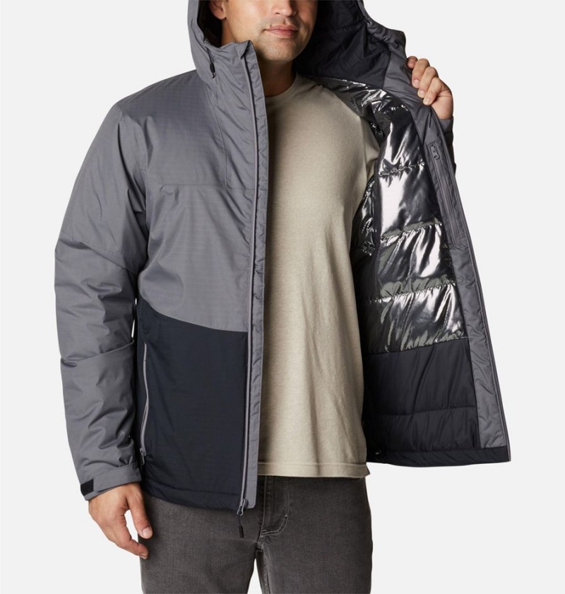 Columbia Point Park Insulated Men's Puffer Jacket Grey | SUBWGJ-130