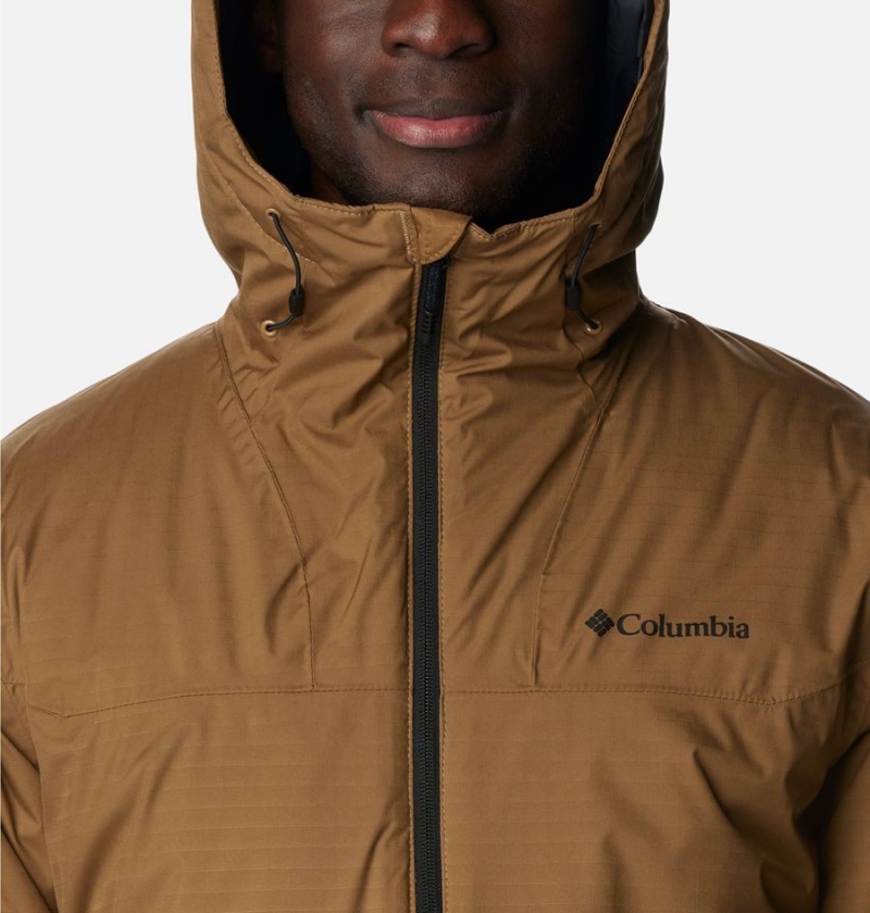 Columbia Point Park Insulated Men's Puffer Jacket Brown | WFGKHZ-796