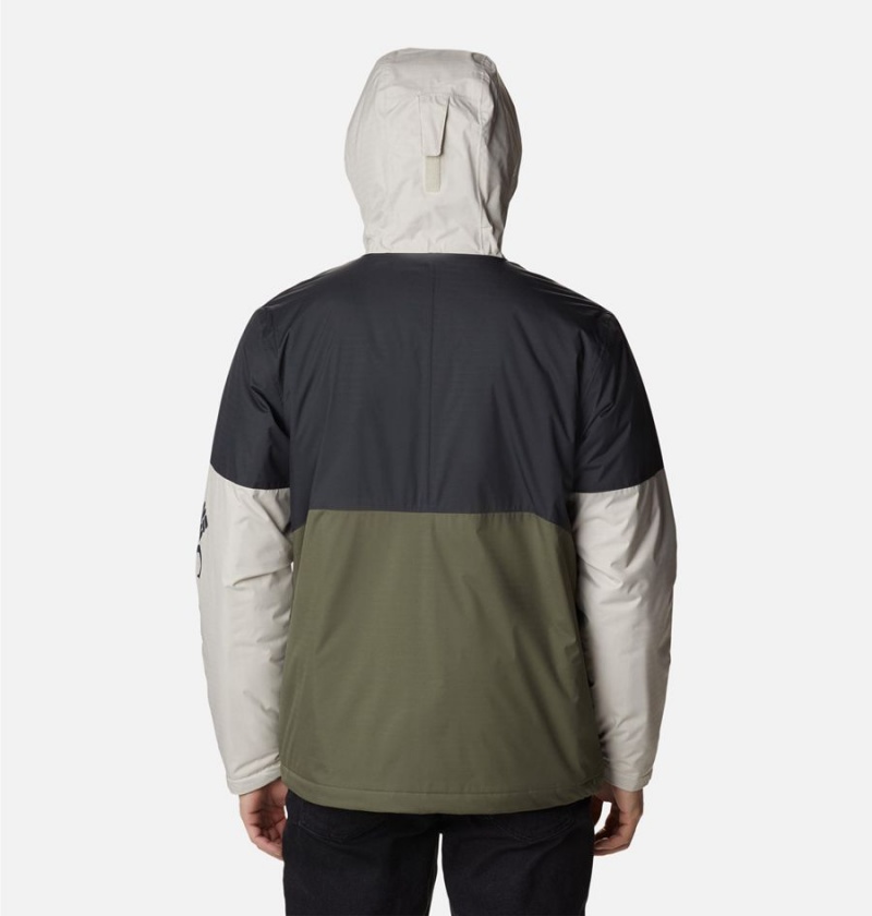 Columbia Point Park Insulated Men's Puffer Jacket Olive | DPQKLC-067