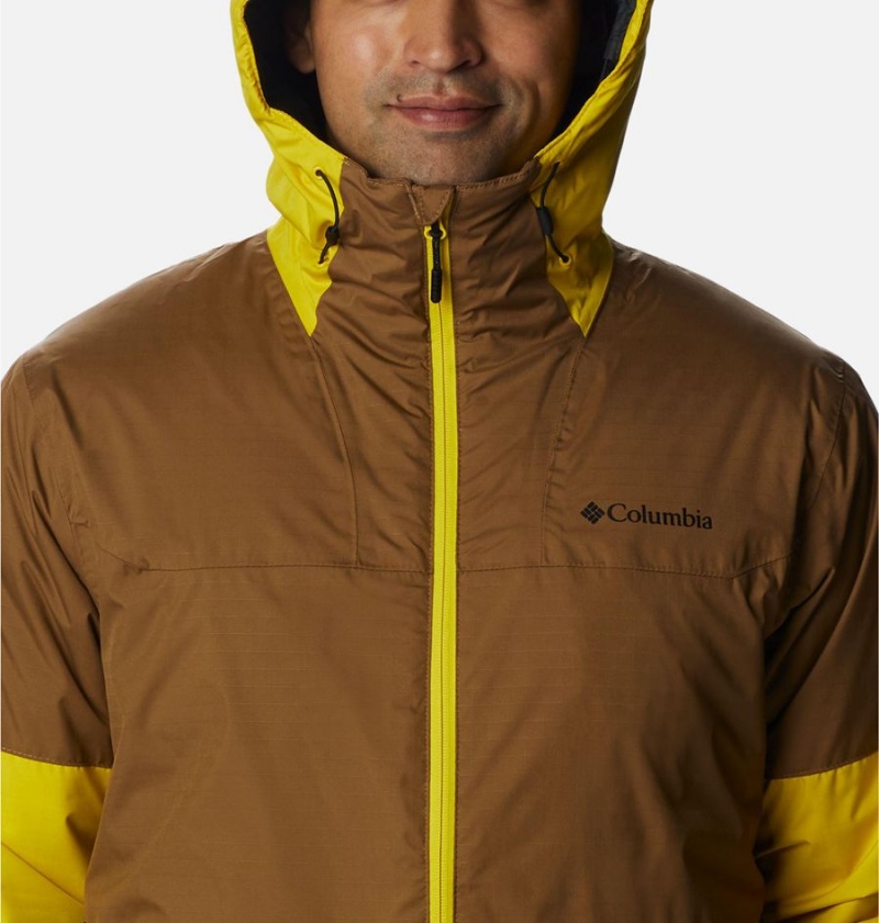 Columbia Point Park Insulated Men's Puffer Jacket Brown | NEZFMV-852