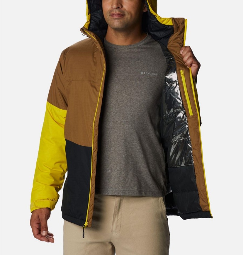 Columbia Point Park Insulated Men's Puffer Jacket Brown | NEZFMV-852