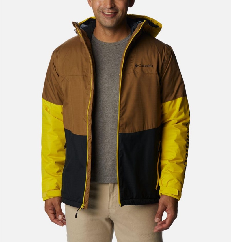 Columbia Point Park Insulated Men's Puffer Jacket Brown | NEZFMV-852