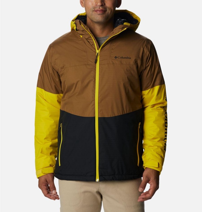Columbia Point Park Insulated Men\'s Puffer Jacket Brown | NEZFMV-852