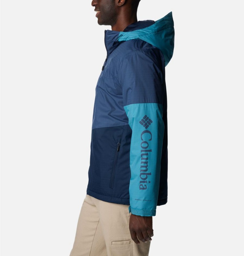 Columbia Point Park Insulated Men's Puffer Jacket Blue | TGKQCY-473