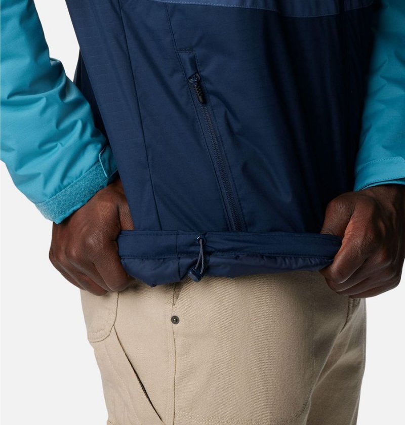 Columbia Point Park Insulated Men's Puffer Jacket Blue | TGKQCY-473