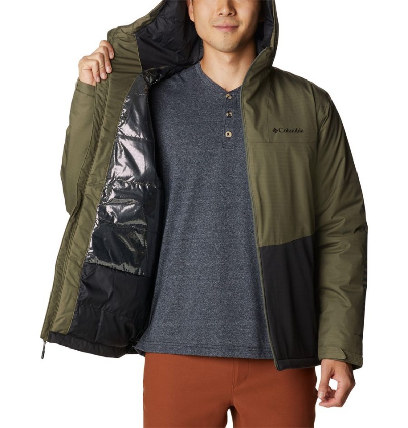 Columbia Point Park Insulated Men's Puffer Jacket Green | XMPITR-706