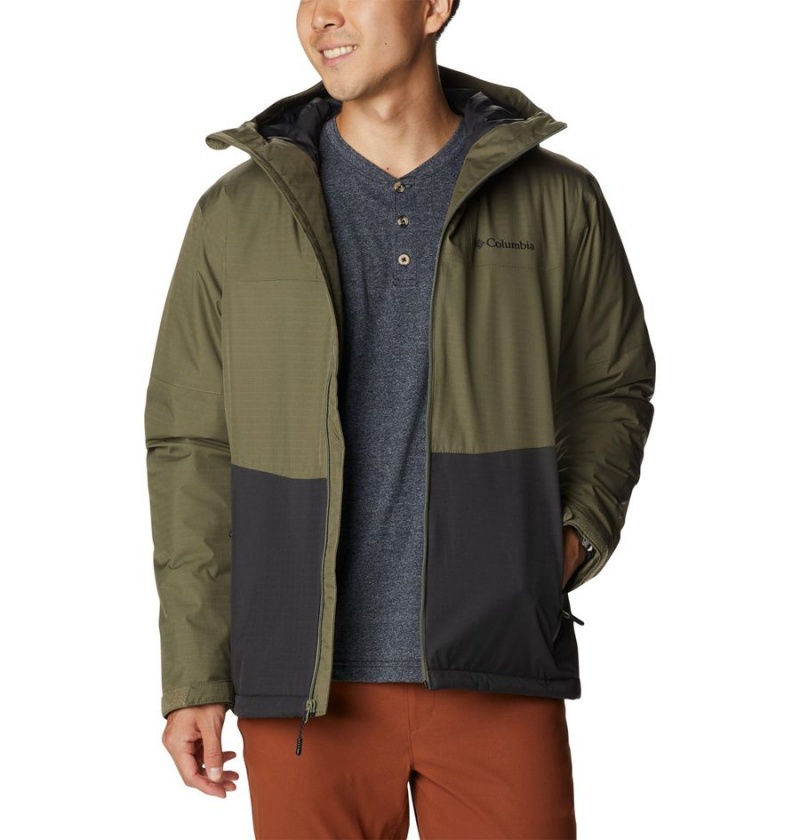 Columbia Point Park Insulated Men's Puffer Jacket Green | XMPITR-706
