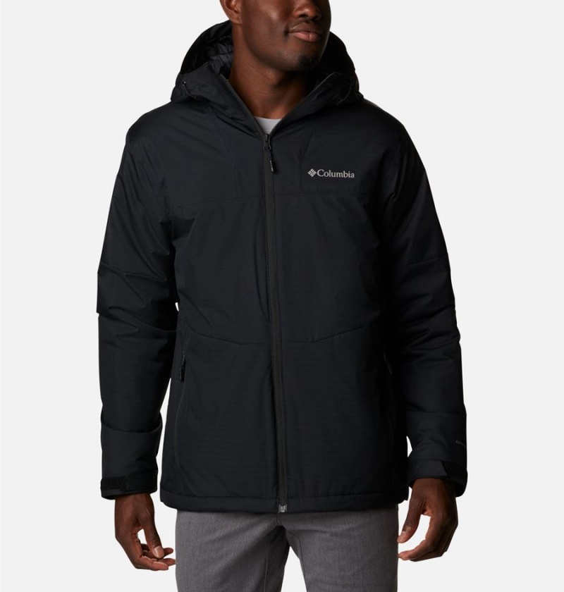 Columbia Point Park Insulated Men\'s Puffer Jacket Black | OPSYNA-690