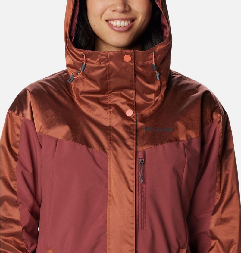 Columbia Point Park Insulated Women's Puffer Jacket Coral | IPMDSL-153