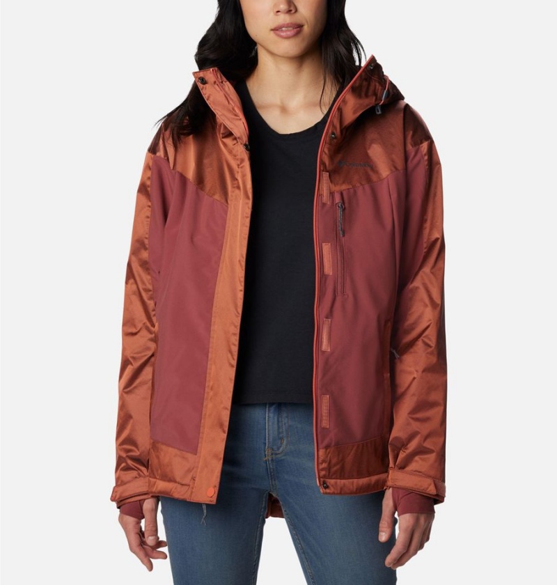 Columbia Point Park Insulated Women's Puffer Jacket Coral | IPMDSL-153
