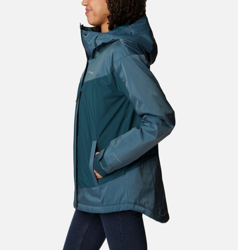 Columbia Point Park Insulated Women's Puffer Jacket Turquoise | WGVOPY-589