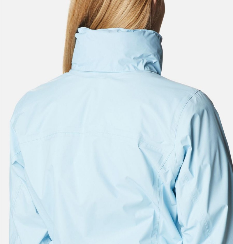 Columbia Pouration Women's Rain Jacket Blue | XZOIHQ-132